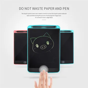 

Colorful LCD Screen 12 Inches Writing Tablet Drawing Notepad Convenient Electronic Painting Office Memo Tool for Adult