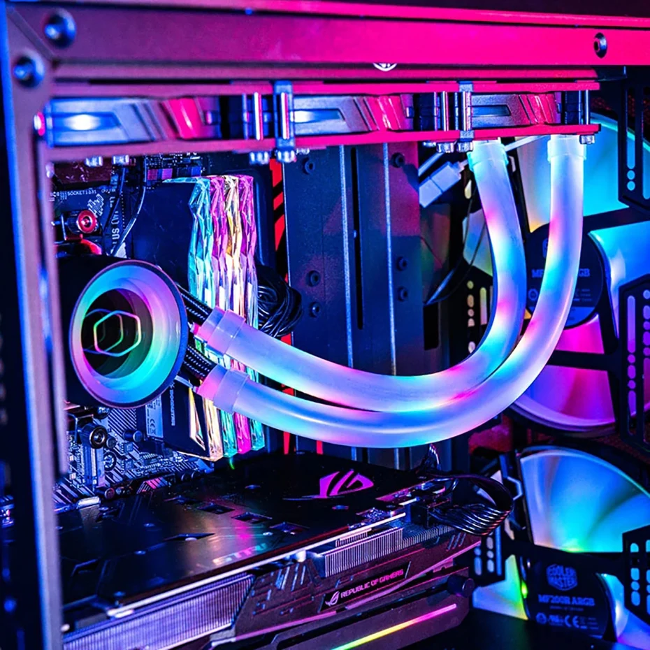 Cooler Master A1-10MM Water Cooling Raditor Tube ARGB Sync CPU DIY Decorate  Cover Luminous Sleeve Kit