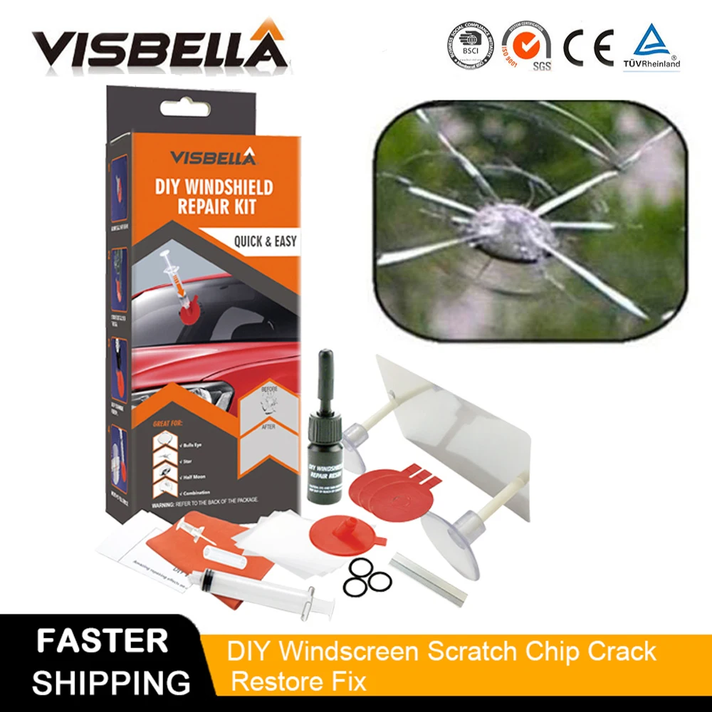 Набор для Ремонта Лобового Стекла Visbella набор ручных инструментов ремонта