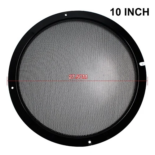 10 INCH 2 шт. 5 дюймов 8 дюймов 10 дюймов защитная решетка сетка Tweet аксессуары для динамиков корпус Чистая Защитная крышка пластиковая черная Замена - Цвет: 10 INCH