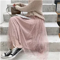Mooirue-Maxi-Mesh-Skirts-Women-Autumn-Winter-Vintage-Bright-Silk-Loose-Bottoms-High-Waist-Korean-Style