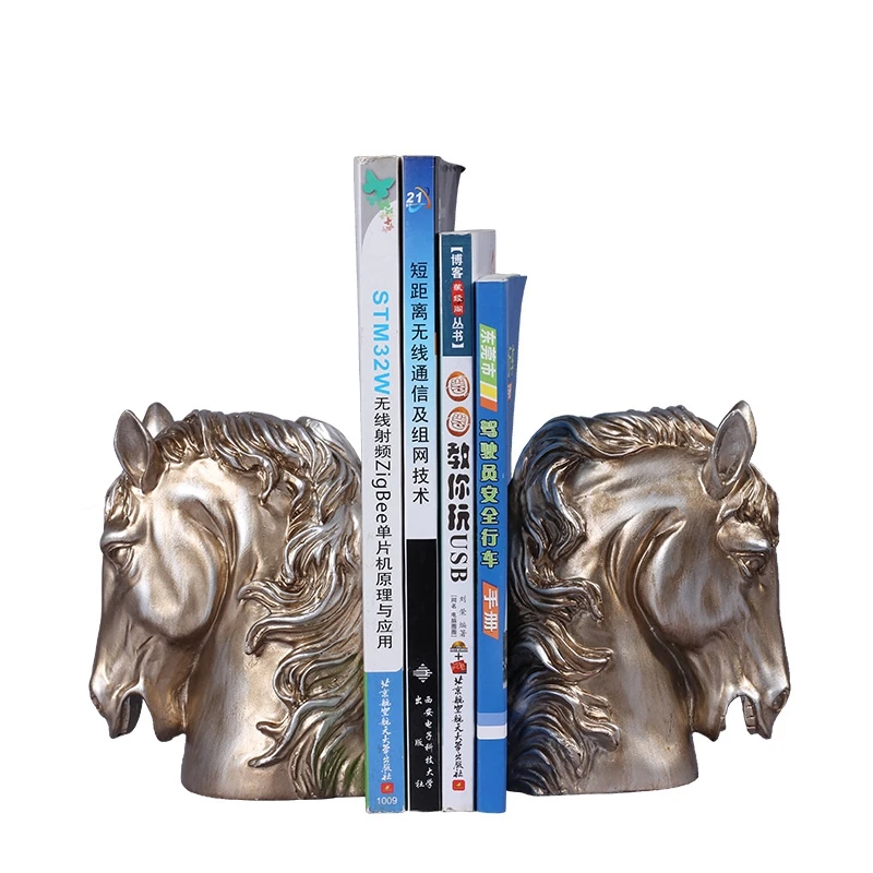 

Статуэтка бронзовая в европейском стиле с головой лошади, Художественная Скульптура, статуэтка животного, ремесла из смолы, домашний декор, подарок на открытие, R1404