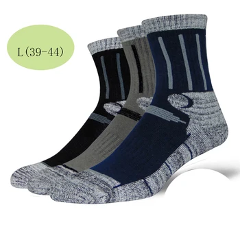 

3 pairs Skiing Socks Men Women Outdoor Sportswear Keep warm Ski Socks with Cotton Towel Bottom Running Socks fit size EU 35-44