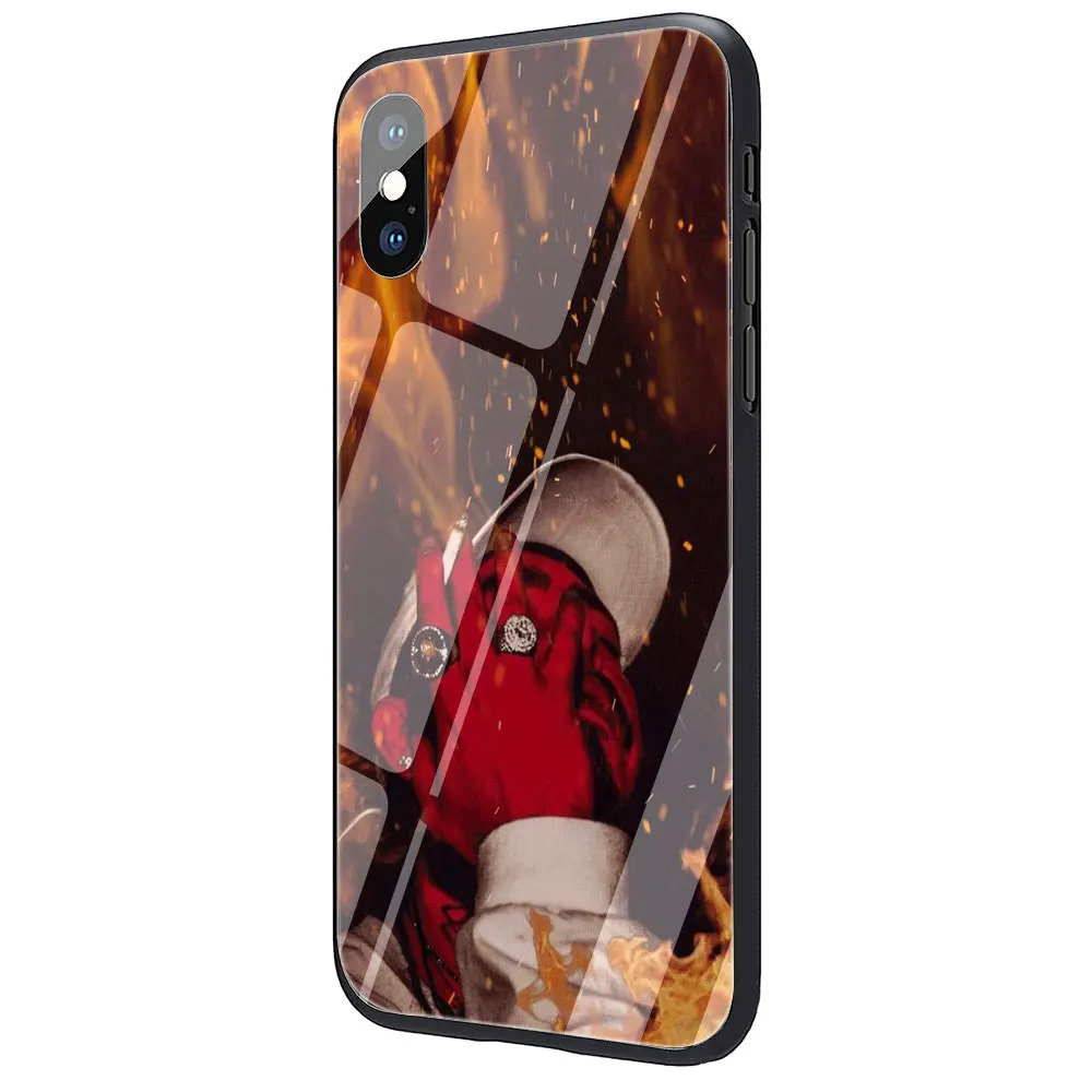 G12 EWAU post malone чехол для телефона из закаленного стекла для iPhone 11 Pro 6 6S Plus 7 8 Plus X XS XR XS Max - Цвет: G12