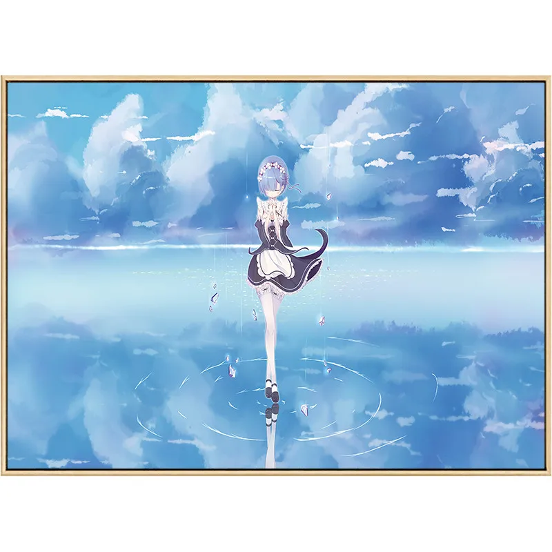 Anime-Re-zero-kara-hajimeru-isekai-seikatsu-Rem-Ram-Canvas-Painting-Picture-Wall-Art-Home-Decor(13)