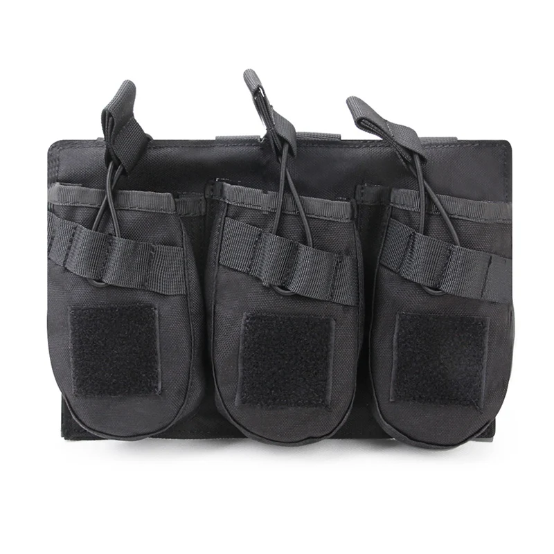 Тактический MOLLE тройной чехол сумка с креплением на поясной ремень Fanny Pack Военный Ранец на открытом воздухе Регулируемый чехлы Чехол для телефона с карманом для Охотничьи сумки