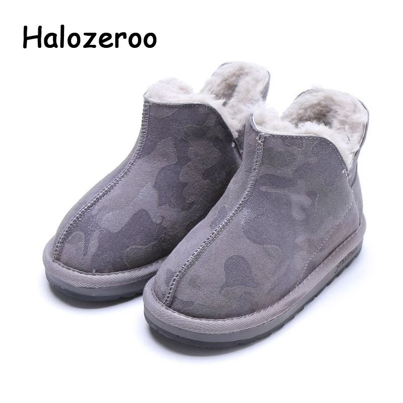 New Winter Kids Snow Boots Baby Girls Fur Warm Boots Boys Black Brand Shoes Children Ankle Boots Fashion Soft Boots Slip On Boot