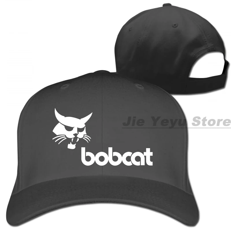 Бейсбольная кепка с логотипом Bobcat для мужчин и женщин, Кепка-Дальнобойщик, модная Регулируемая Кепка - Цвет: 1-Black