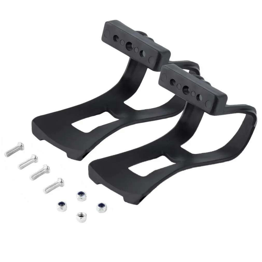 

1pair Delicate High Quality Bike Bicycle Accessories Cycling Bicycle Strapless Bike Toe Clips Half Clips With Screws