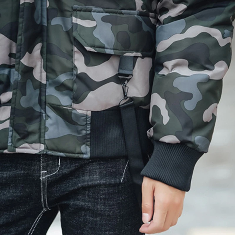 2019 Winter Jacket Men Warm Coat Cotton Padded Camouflage Military Mens Jackets Thick Parkas Plus Size 4