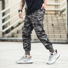 DUYOU камуфляжные шаровары мужские повседневные мешковатые джоггеры тактические брюки Харадзюку уличная хип-хоп мода Swag