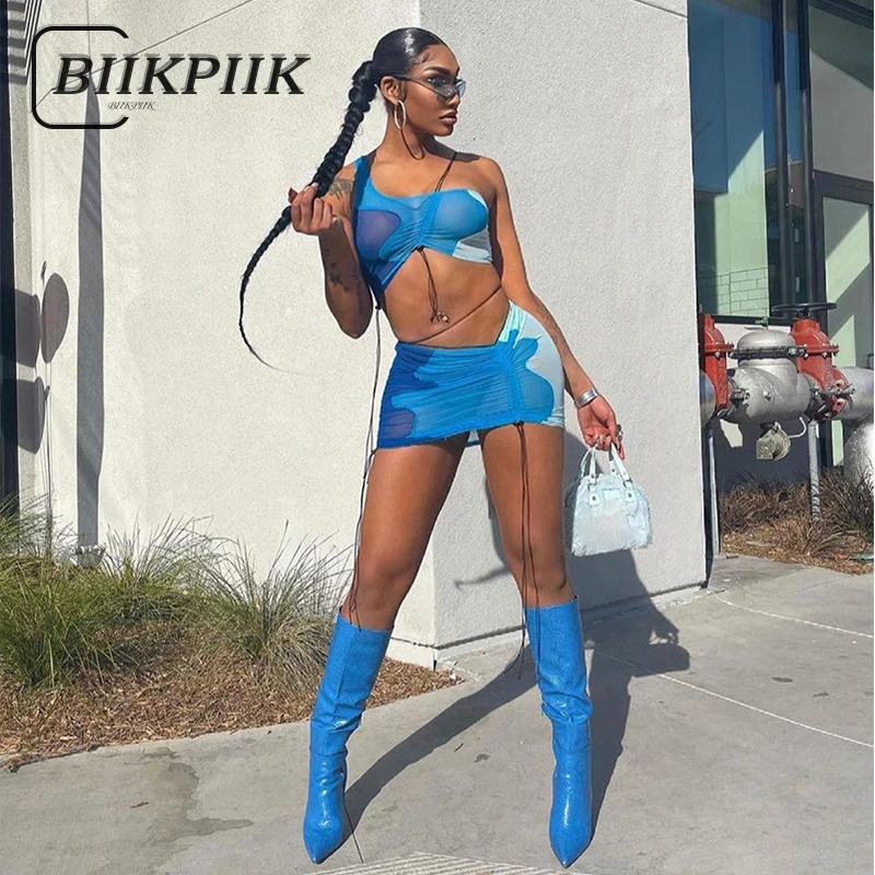 Комплект из 2 предметов BIIKPIIK женская повседневная одежда для отдыха сетчатая