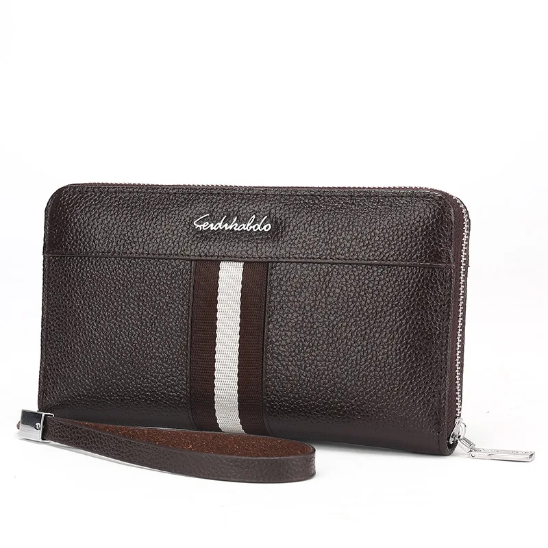 

Genuine Leather Clutch Bag 2018 New Style MEN'S Leather Wallet Europe And America Trend of Fashion Large-Volume MEN'S Wallet