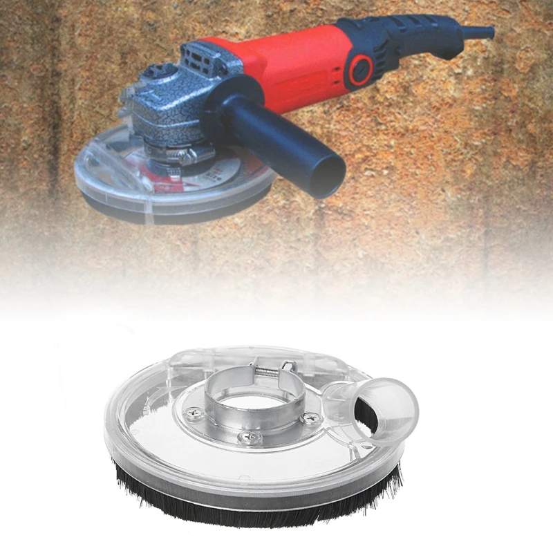 Dust Shroud Kit Dry Grinding Cover Tool For Angle Hand Grinder Clear 80-125mm 94PC