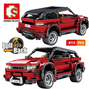 

813pcs City Pull Back SUV Vehicle Bricks Technic Off-road Racing Car Building Blocks Sport Cars Children Assembled Toys Boy Gift