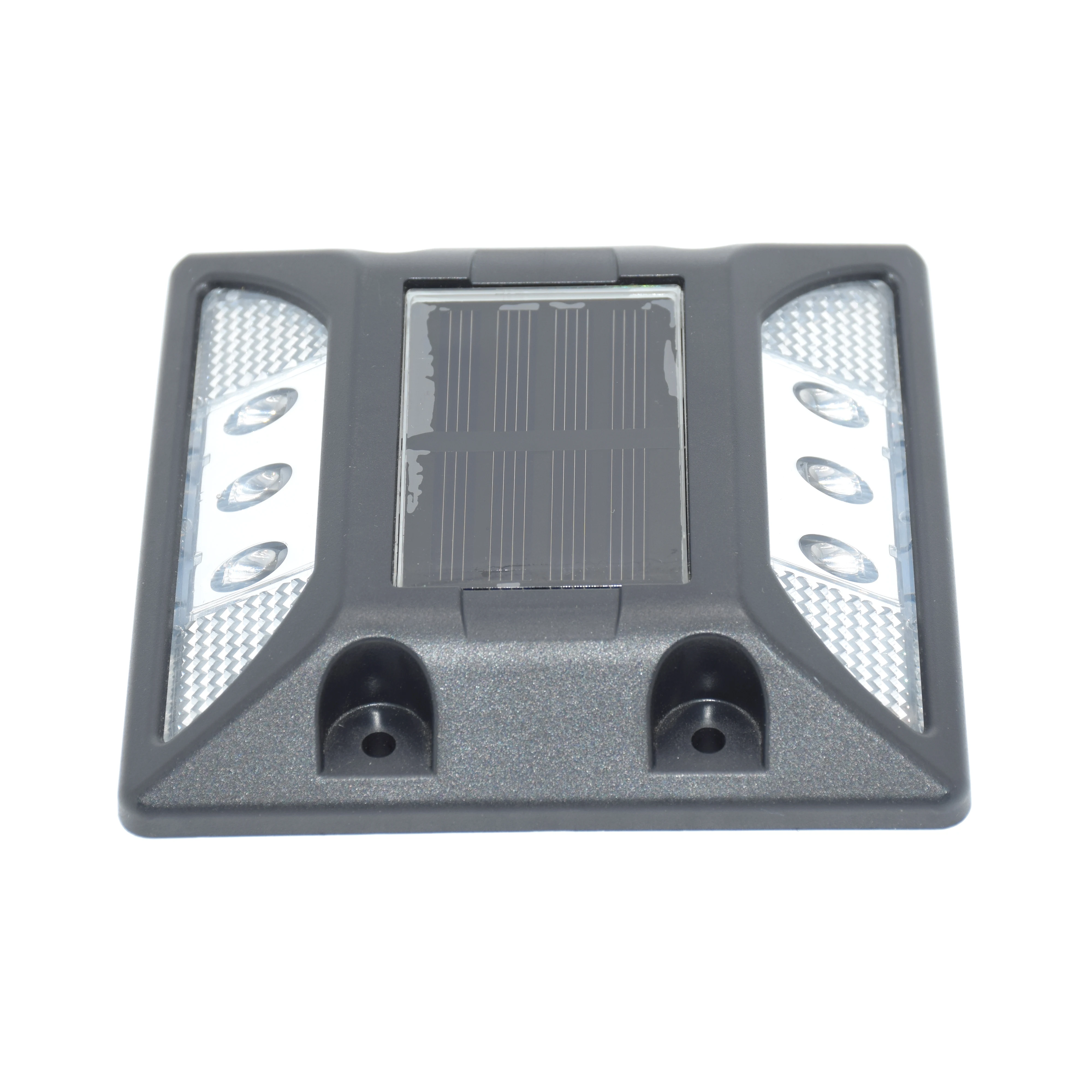 Waterproof White LED Solar Powered Road Stud Light Road Reflective Ground Warning Light
