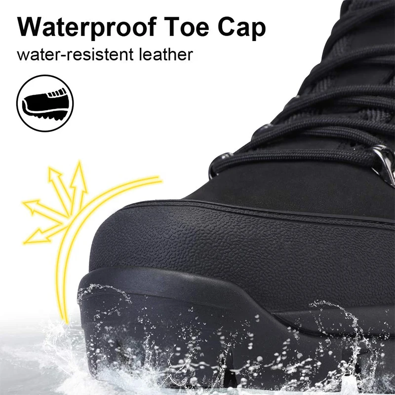 GOLDEN CAMEL Men Hiking Waterproof Outdoor Leather Sneakers Military Tactical Boots Autumn