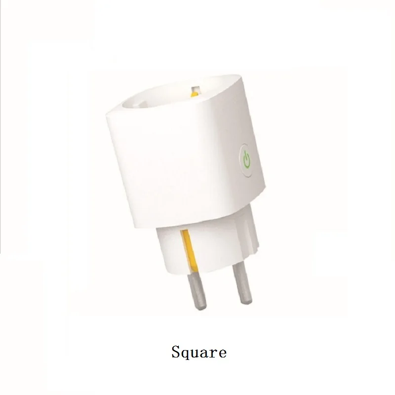 Wifi Smart Plug AC EU розетка беспроводная Wifi розетка синхронизация голосового пульта дистанционного управления для Alexa Google Home - Цвет: Square