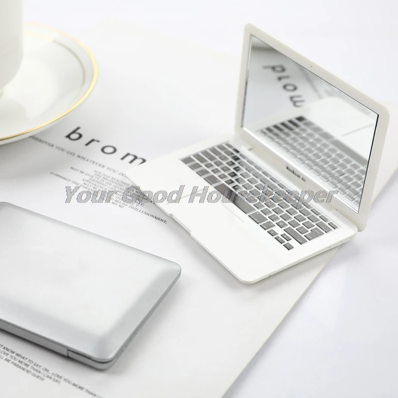 Portable Creative Mirror Mini Makeup Notebook Macbook Computer Personalized | Дом и сад
