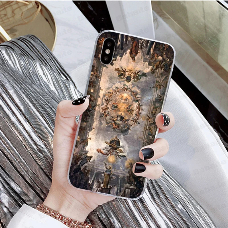 Babaite Madonna церковные фрески Ангел Бог телефон аксессуары чехол для iPhone 8 7 6 6S Plus X XS max 10 5 5S SE XR - Цвет: 1