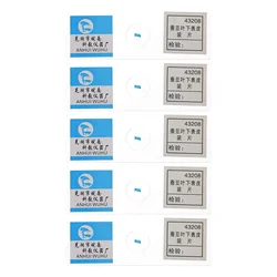Lames de Microscope préparées pour l'épiderme, diapositives de bioexpérience à large feuille de haricot, 5 pièces 