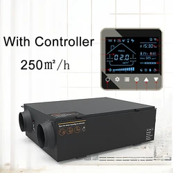 250㎡/h Purification Central Fresh Air Purifier System Fresh Air Full Heat Filter Exchanger Fresh Air Ventilation Fan