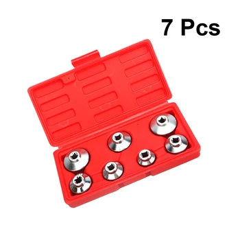 

7pcs Cap Style Steel Car Auto Cup Oil Filter Wrench Removal Tool Set Wrenches Remover Filter Cleaner Spanner Tools Car Reapir