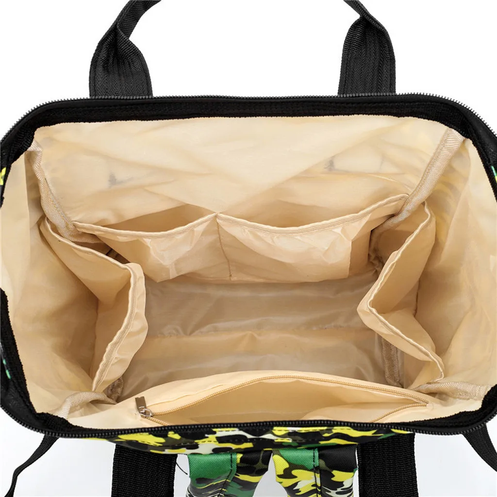 MAIOUMY Мумия бутылочка для подгузников большая емкость Детская сумка дорожный рюкзак сумка для кормления модный полый камуфляжный рюкзак Горячая 8 июля