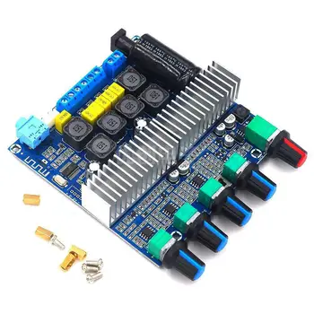 

Bluetooth HIFI Power Subwoofer Amplifier Board 2.1 Channel TPA3116D2 Audio Stereo Equalizer Amp 2*50W+100W TPA3116