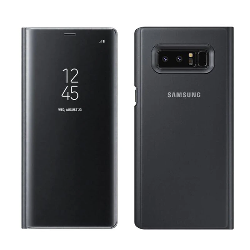 SAMSUNG Mirror Cover Clear View Smart Cover Phone Case For Samsung Galaxy Note 8 N9500 Note8 N950F SM-N950F Rouse Slim Flip Case