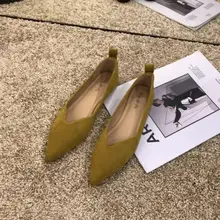 Для женщин с острым носком, на плоской подошве Обувь на плоской подошве; черный цвет Для женщин сладкие Туфли без каблуков Для женщин водонепроницаемые туфли с зауженным мыском Слипоны женские лоферы Весна U15-26