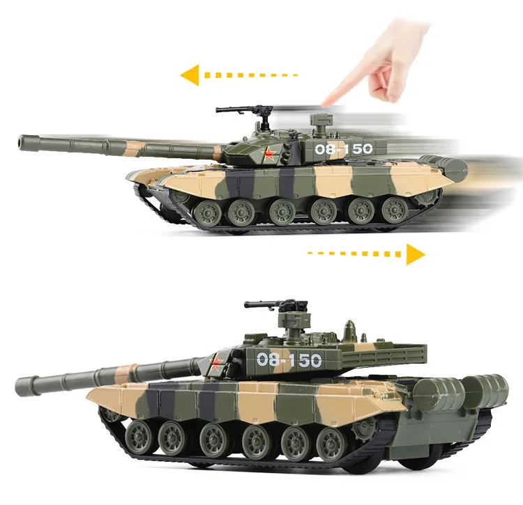 Распродажа 1:50 T99 основной боевой бронированный танк сплава модель, моделирование литой звук и свет оттяните назад Военная игрушка