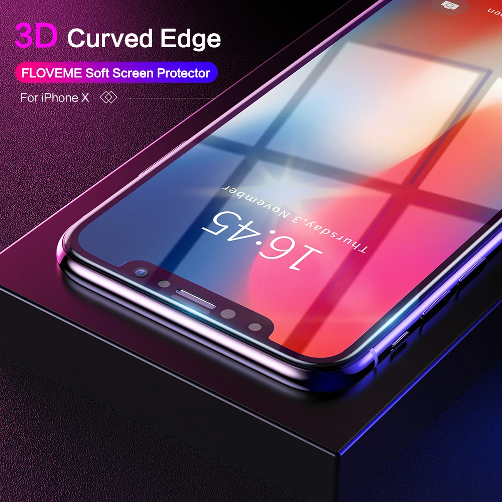 FLOVEME 3D полностью изогнутая Защитная пленка для экрана для samsung Note 9 8 10 S9 S8 Plus мягкая защитная пленка для samsung Note 10Pro без стекла
