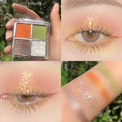 Eyes hadow Four-Color Mosaic Eye Shadow Long Holding Not Smudge Matte Color Makeup Cosmetics Plate Wholesale Eyeshadow Pallete