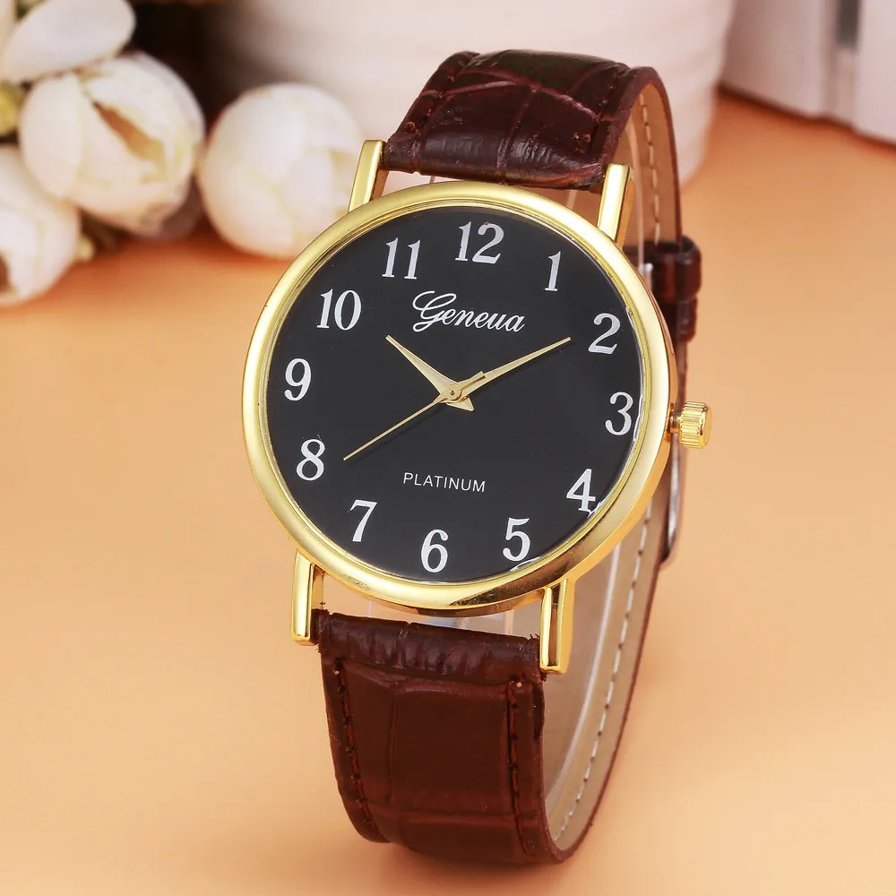 Elegant Male Classic Watches Analog Luxury Sports Leather Strap Quartz Watch Mens Top Brand Wrist Watch Relogio Feminino