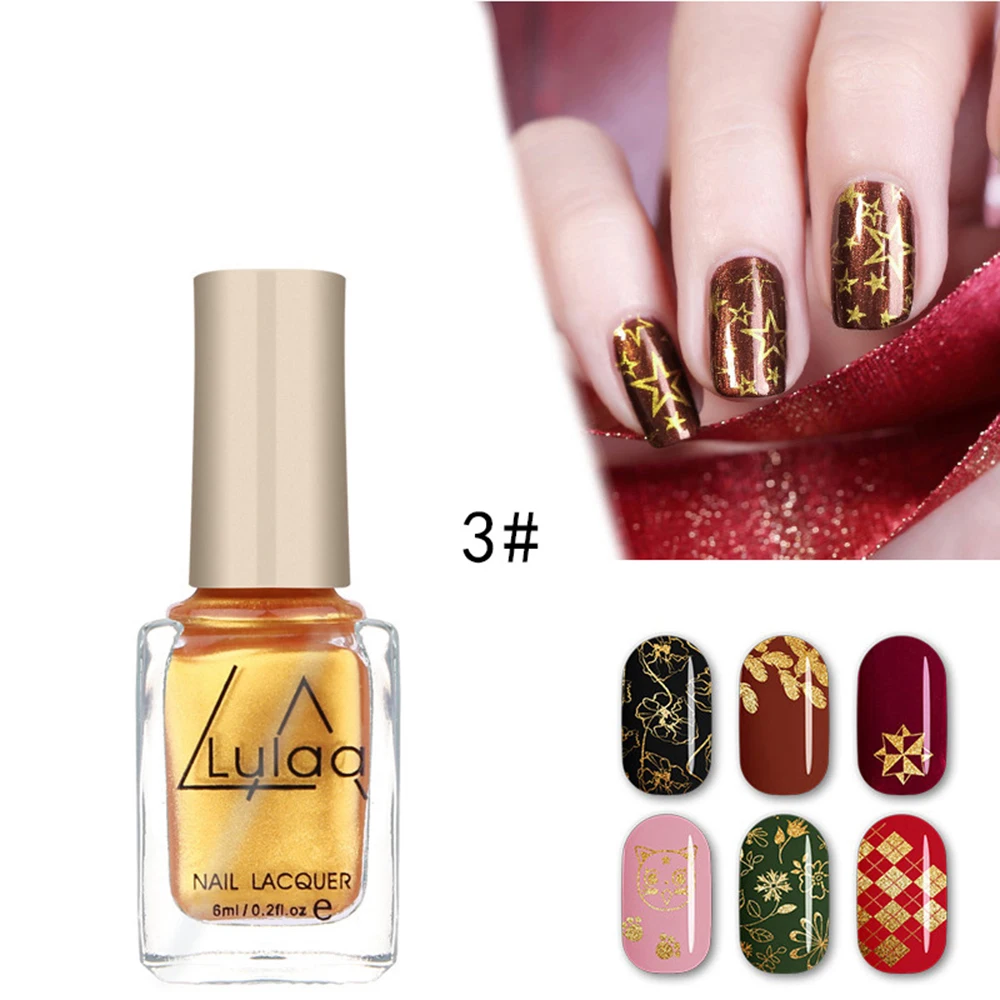 Lulaa 6 мл для печатей лаком для ногтей лак для ногтей Nail Art дополнительный штамп для ногтей спрей Лаки лак для стемпинга TSLM1