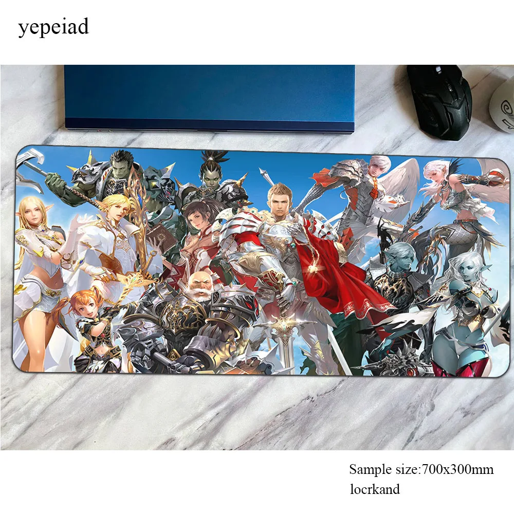 Коврик для мыши lineage 2 800x300x3 мм компьютерный коврик игровой большой гелевый