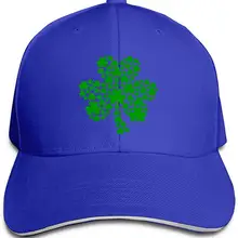 Shamrock Clover Unisex Baseball Cap Structured Classic Velcro Adjustable Peaked Sandwich Trucker Hat