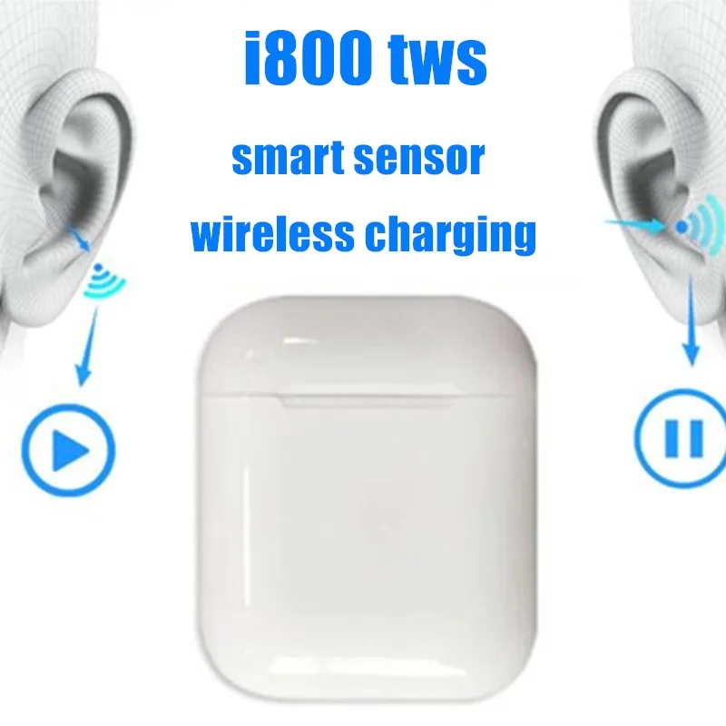 I800A i800 TWS1: 1 Bluetooth наушники беспроводные наушники 5D супер бас наушники Смарт сенсор pk i200 i500 i1000 i3000 tws - Цвет: I800A
