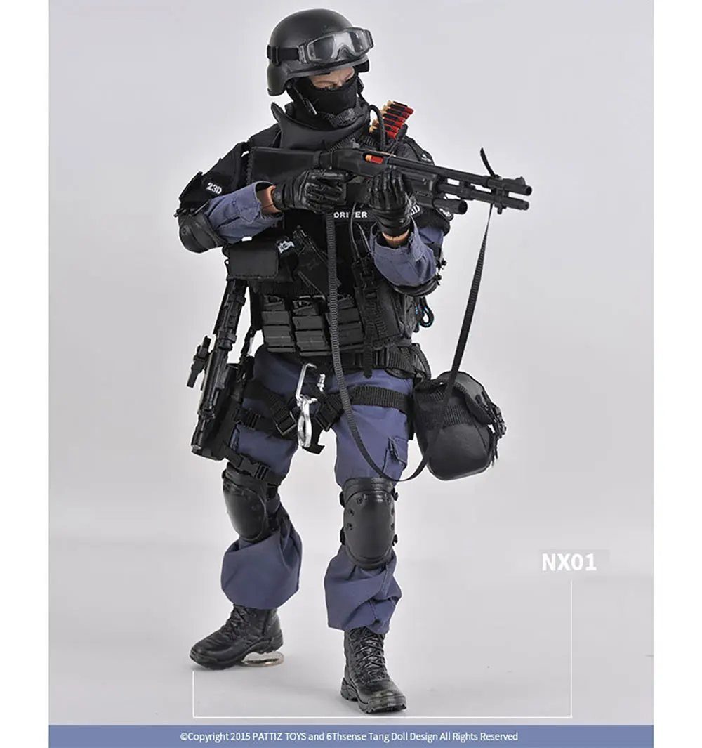 PATTIZ High-end моделирование 1/6 масштаб военный Solider SWAT attack hand набор солдат модель фигурки сборные игрушки для детей