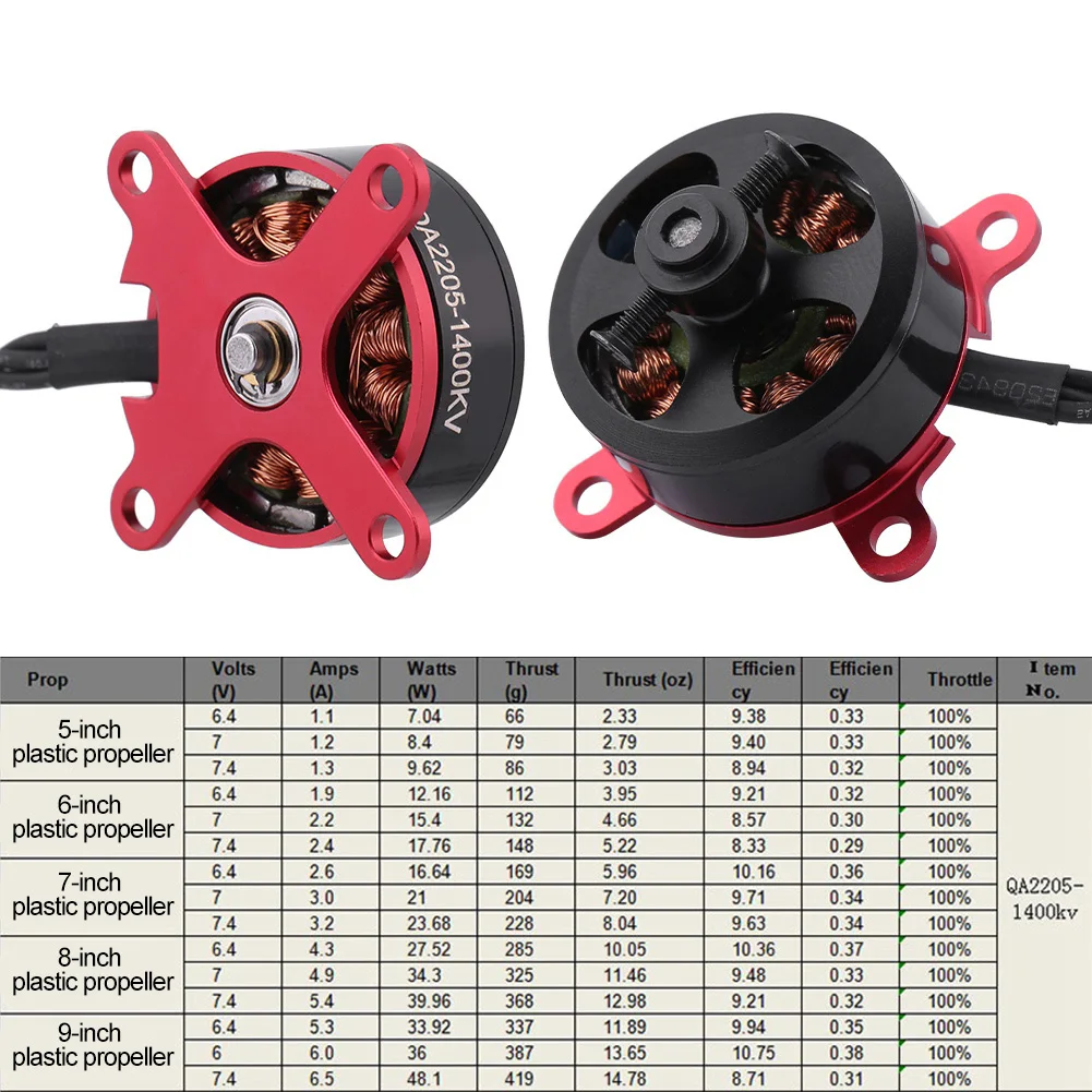 Puseky qx-motor QA2205 1400KV бесщеточный двигатель 2-3S ротор бесщеточный двигатель для RC фиксированное крыло самолет