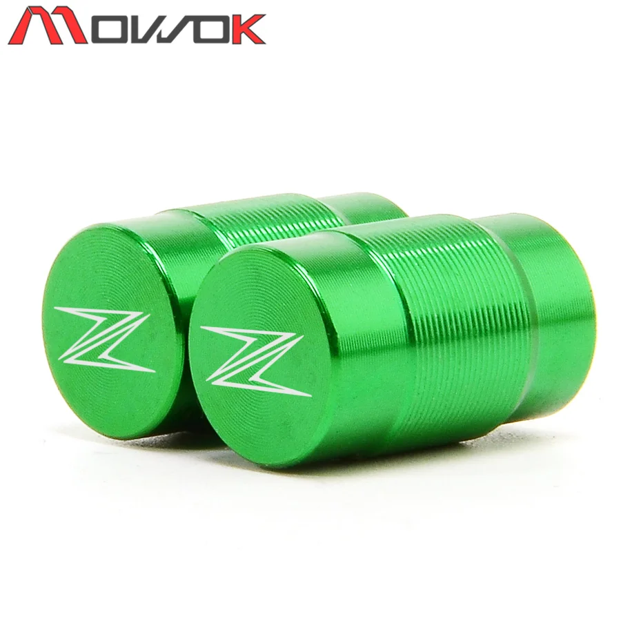 С логотипом Z для KAWASAKI Z250 Z400 Z650 Z750 Z800 Z900 Z900RS Z1000 ZX10R колеса мотоцикла крышки стержня вентиля шины воздухонепроницаемые крышки