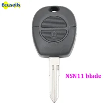 Сменный Чехол-брелок для дистанционного ключа 2 кнопки для NISSAN Pulsar Patrol NSN11 uncut blade