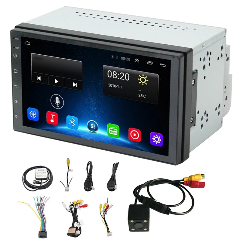 

2Din Android 8.1 Universal Machine Navigation Car Navigator Mp5 Car Navigation Dvd One Machine(With camera)