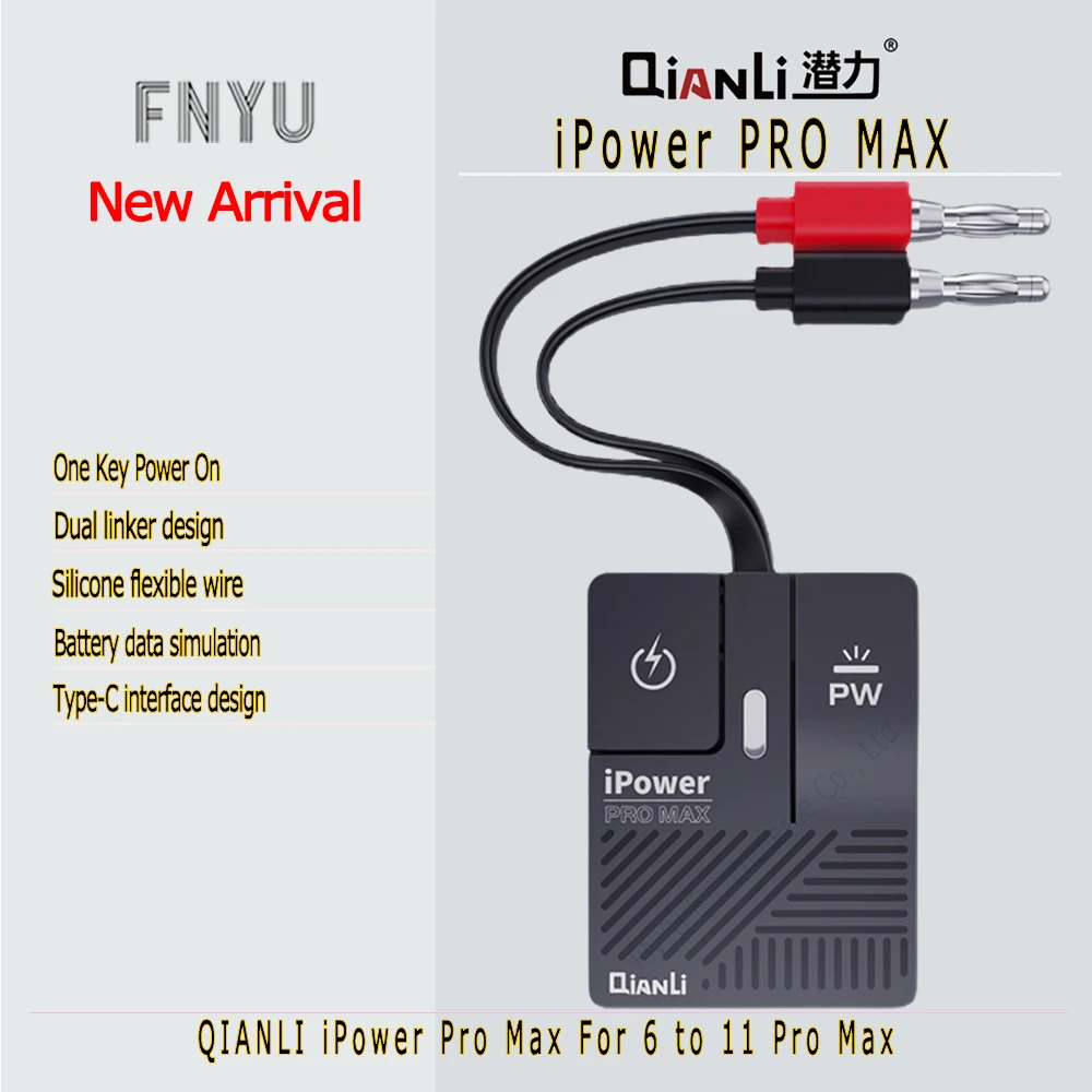 QIANLI ipower Pro Max Supply Test Cable DC Power Control Test Cable For iPhone 6G 6P 6S 6SP 7G 7P 8G 8P X XS MAX 11 11Pro Max