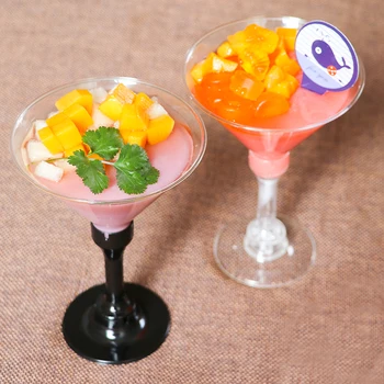 

40pcs High quality disposable glasses wedding birthday party favors champagne cocktail glass transparent plastic dessert cups