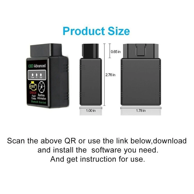 OBD ELM327 CAN BUS проверьте двигатель автомобиля Bluetooth Авто диагностический сканер инструмент OBD2 OBDII Интерфейс адаптер для Android ПК