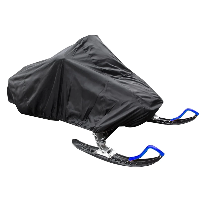

145 inch x 51 inch x 48 inch Snowmobile Cover Waterproof Dust Trailerable Sled Cover Storage Anti-UV All-Purpose Cover Winter Mo