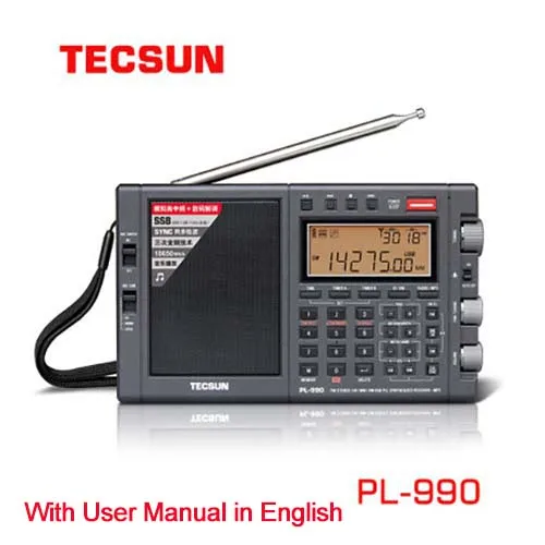 Tecsun Pl-990 Mw/Lw/Sw/Fm Ssb Radio Full-Band Ricevitori Radio Portatili Multifunzione Radio Digitale Dsp Ad Alta Sensibilità Pl990
