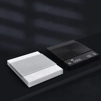 

LED Smart Digital Scale TIMEMORE Pour Coffee Electronic Drip Coffee Scale with Timer 2Kg Black Basic Coffee Scale Kitchen Cocina